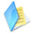Folder documents blue
